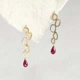 Klimt Ruby earrings