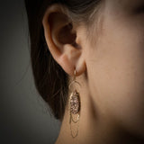 Glam Fringe Rose Gold Earring