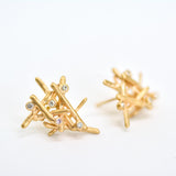 Firewood Diamond Earrings