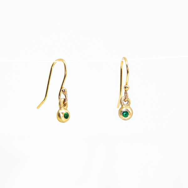 Dainty Emerald Earring