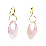 Rose Quartz Pointy Marquise Earring