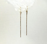 Hammered stick earrings