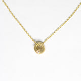 Flower Seed Necklace, Gold