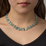 Aquamarine Nugget Choker Necklace