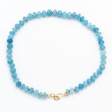 Aquamarine Klimt Bead Necklace