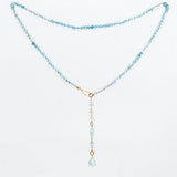 Aquamarine Shades Bead Necklace