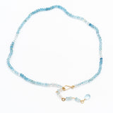 Aquamarine Shades Bead Necklace