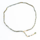 Moss Aquamarine Bead Necklace