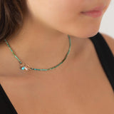 Turquoise beaded necklace