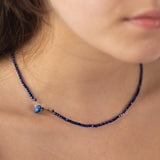 Lapis beaded necklace