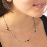 Rainbow beaded necklace