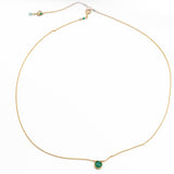 Emerald Basket Necklace