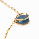 Sapphire Basket Necklace