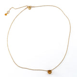 Citrine Basket Necklace