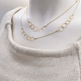 Go Rin "Five Rings" Fresh Water Pearl long necklace