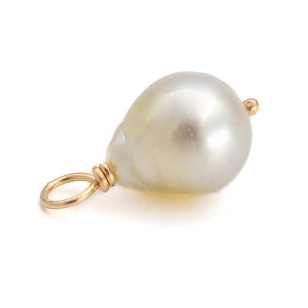 South Sea baroque pearl pendant charm C