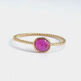 Ruby Clarion Twist Ring