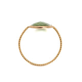 Green Tourmaline Twist Ring