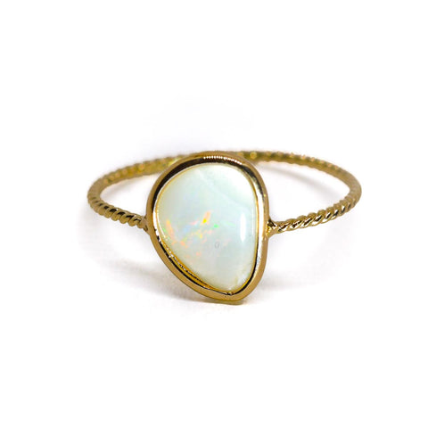 Opal Clarion Twist Ring (option A)