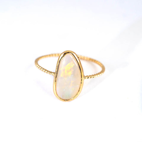 Opal Clarion Twist Ring (option C)