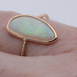 Australian Opal Twist Ring C