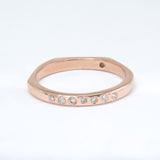 Double-faced Rose Gold diamond ring