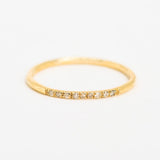 Straight Path Yellow Gold Ring