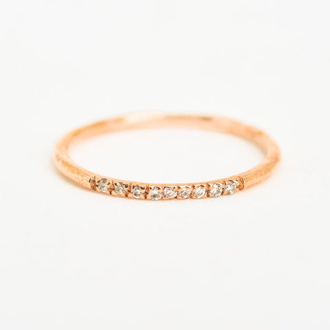 Straight Path Rose Gold Ring