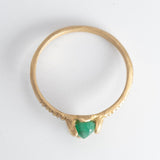 Emerald Shield Sparkle Ring