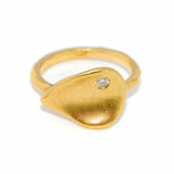 Flower Petal Ring, Gold